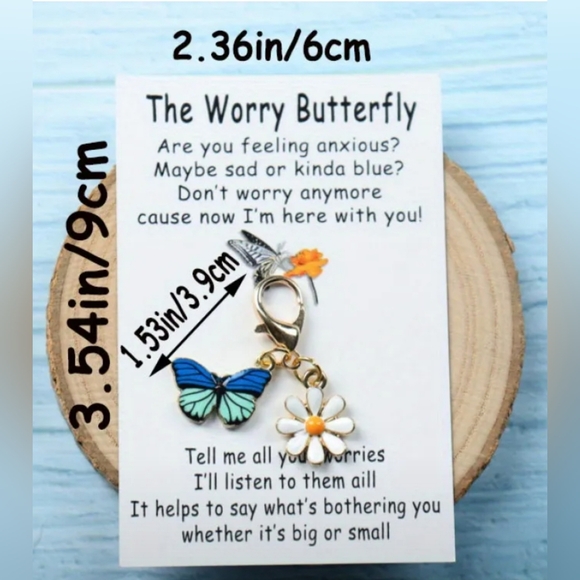 Encouragement butterfly charm - Picture 2 of 3